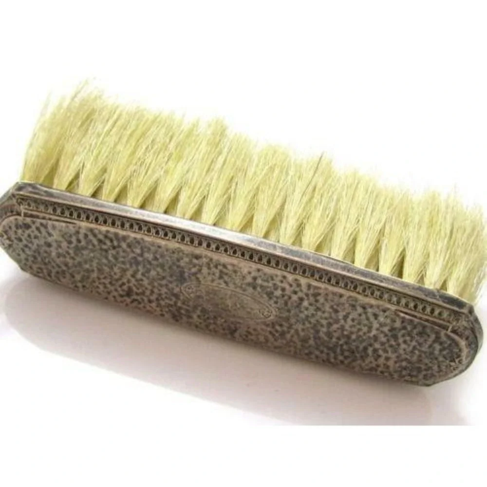 Old Antique Signed Sterling Silver Cloth Clothing Brush*Blank Monogram*925 - Picture 2 of 6
